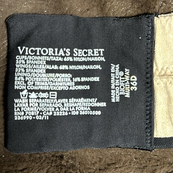 VICTORIAS SECRET Biofit Multi-way Black Size 36D - Picture 7 of 7